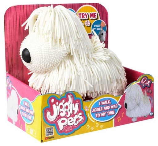 [EOWD188WH] Mascota Jiggly Pup Camina y Sonido 4a+ Blanco