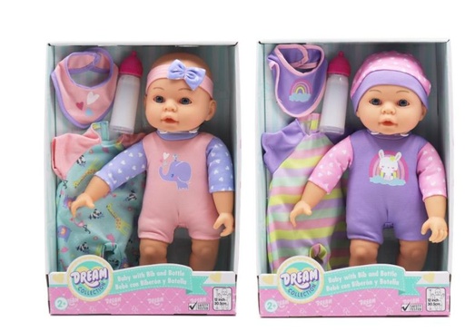 [GIG22114] Bebé con Biberón y Botella Dream Collection 2a+ ( Surtido de 2 - Se Venden por Separado )