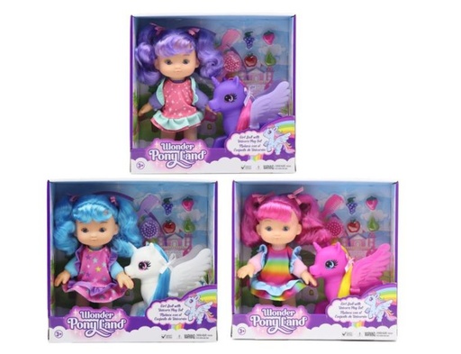 [GIG22410] Muñeca con el Conjunto de Unicornio 3a+ ( Surtido de 3 - Se Venden por Separado )