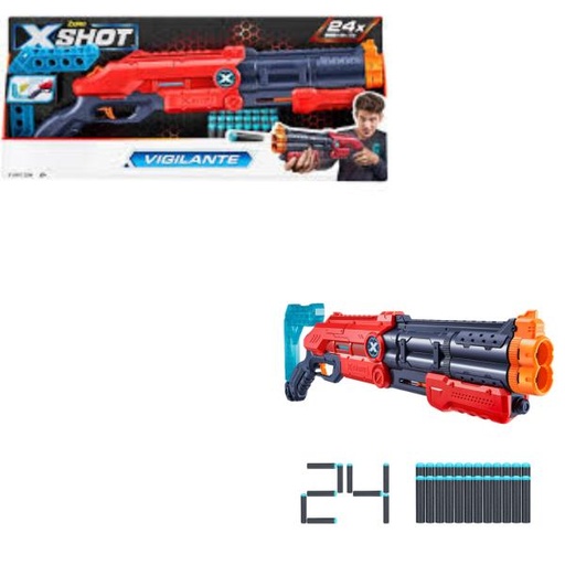 [ZU36437] Lanzador de Dardos de Espuma X-Shot Vigilante 8a+