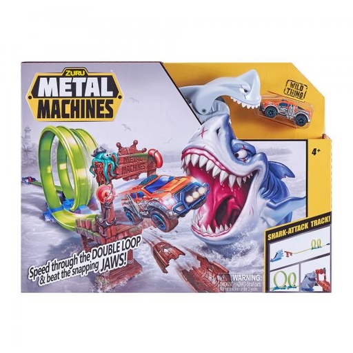 [ZU6760] Pista Ataque de Tiburón Metal Machines 4a+