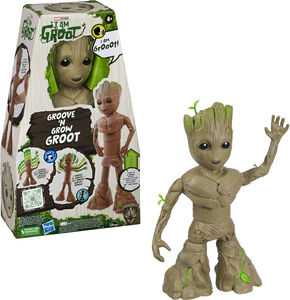 [HBF8027] Figura de Marvel I Am Groot con  Sonido y Crezco y Bailo 4a+