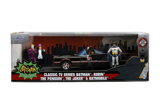 [JA33737] Carro Batimovil TV Clasica con 3 Figuras Escala :1:24 8a+