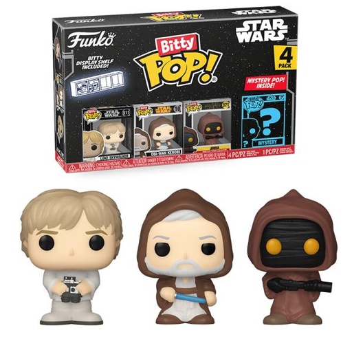 [FK71511] Set/4 Figuritas Funko Bitty Pop! Star Wars 3a+