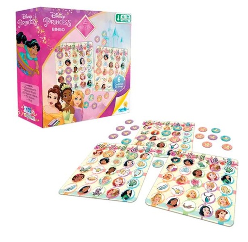 [RN12360] Juego de Mesa Bingo de Disney Princesas 5a+