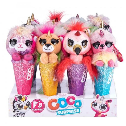 [ZU9608] Peluche Cono Coco Sorpresa 3a+
