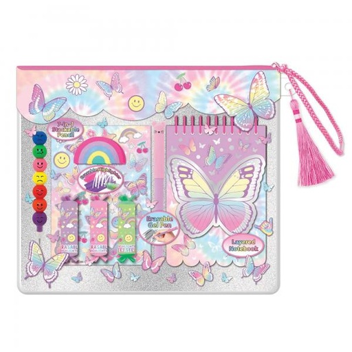 [HF247TB] Set de Colorear Magia Borrable Mariposas 5a+