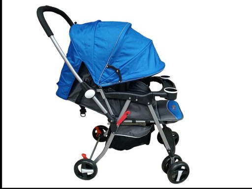 [FDAH290B] Baby Basics Coche para Bebé Azul con Gris 15Kg Max