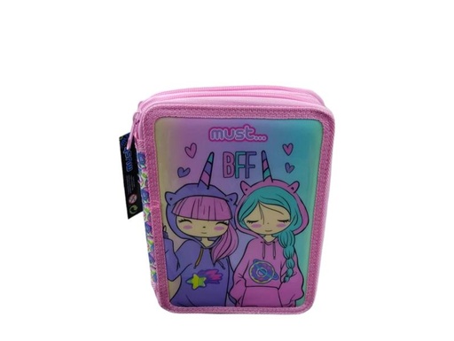[DK585535] Cartuchera con Lápices. Must 15X5X21 cm Mejores Amigos Para Siempre (Bff)