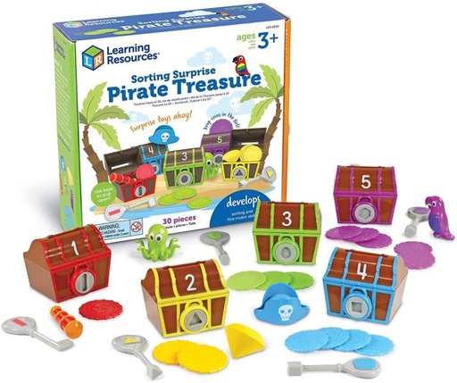 [LER6808] Juego de Aprendizaje Clasificación del Tesoro Pirata Sorpresa 3a+