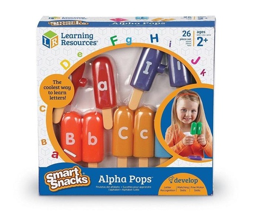 [LER7345] Juego de Aprendizaje Bocadillos Inteligentes Piruletas del Alfabeto 2a+