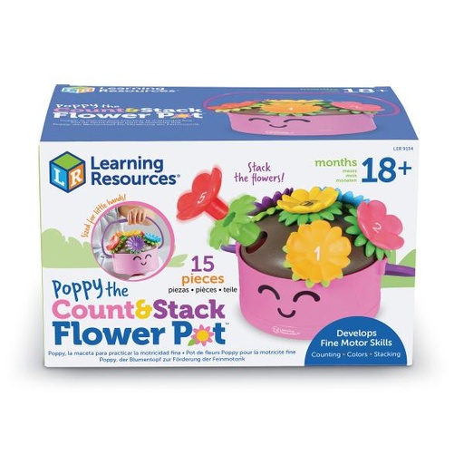 [LER9134] Juego de Aprendizaje Poppy la Maceta para Practicar la Motricidad Fina 18m+