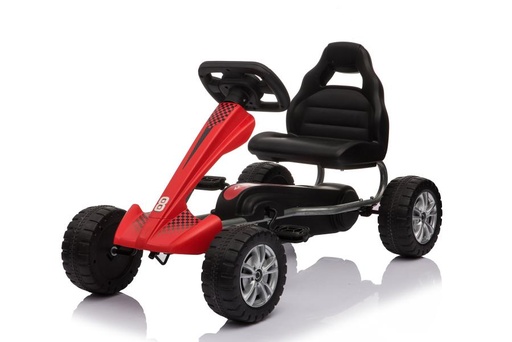 [PH1801] GoKart Rojo Llanta de Plástico 3a+ 30Kg Max