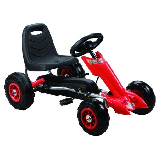 [PHF628R] Go-Kart Rojo Llanta de Plástico 3a+ 30Kg Max