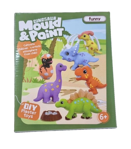 [WWS13801] Figuras de Dinosaurios 3D Moldea y Pinta 6a+(449960)