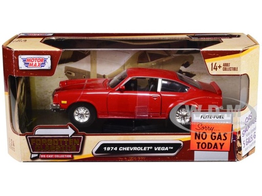[MX79046] Carro 1:24 Chevrolet Vega 1974 Rojo 14a+