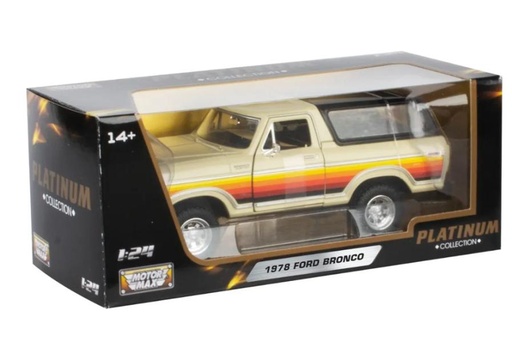 [MX79373PTM] Carro 1:24 Ford Bronco 1978 Beige 3a+