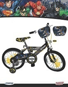 [PI120044BM] Bicicleta #12 de Batman Gris con Negra (105346) (4BT)