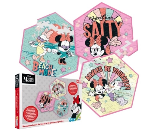 [RN12445] Rompecabezas Diney Minnie Mouse 5a+