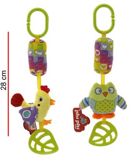 [PT2603] Sonajero de Peluches  0m+  / Surtido 4 -  Se venden por separado