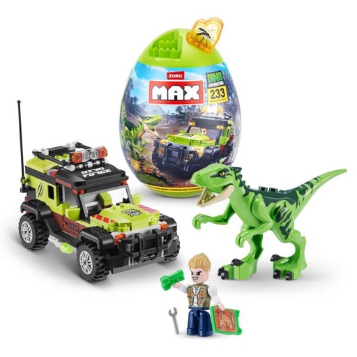 [ZU83154] Huevos con Bloques de Construccion Max Dino Aventura 252Pzs 6a+