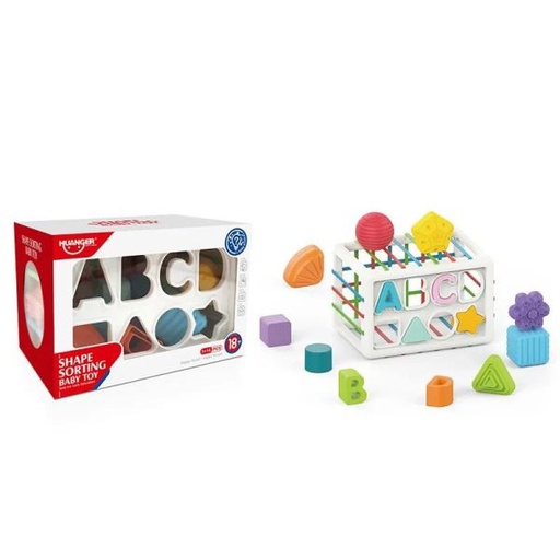 [WWHE0209] Juego Figuras de Encajar Letras y Formas 18m+ (450225)