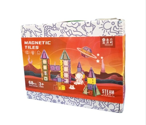 [WWXCB15] Bloques Magnéticos de Construccion 68 pzs 3a+ (451079)