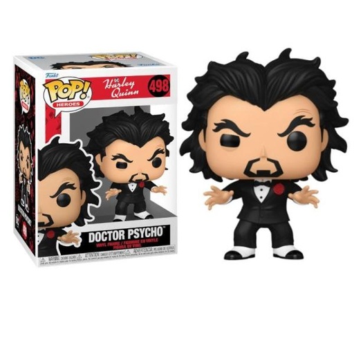 [FK75846] Figura Funko Pop! DC Harley Quinn (498) Doctor Psycho 3a+