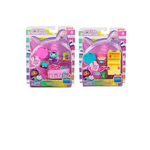 [BT6068602] Set de Figuras con Accesorios de la Casa de Muñecas de Gabby's 3a+ ( Surtido de 2 Se venden por Separado )