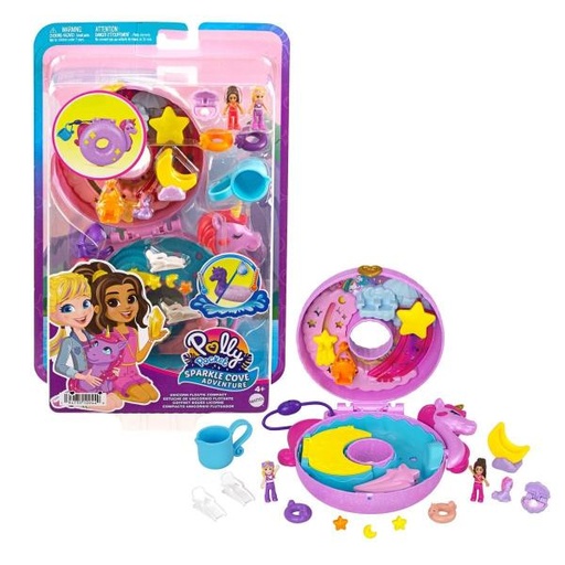 [MTHKV34] Polly Pocket estuche de unicornio flotante 4a+
