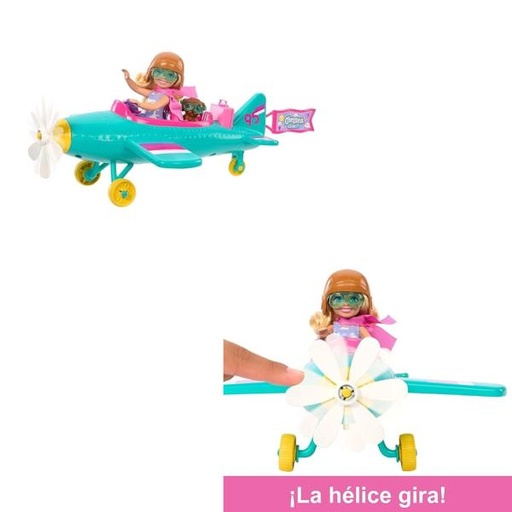 [MTHTK38] Barbie Chelsea en Avión 3 a+.