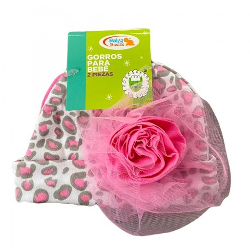 [FDBQ91016P] Baby Basics Gorro para Bebé 2pzs Rosado