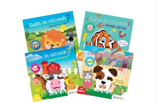 [ES8847] Libro ¿Quién se Esconde? ( Surtido de 4 Se Venden por separado )