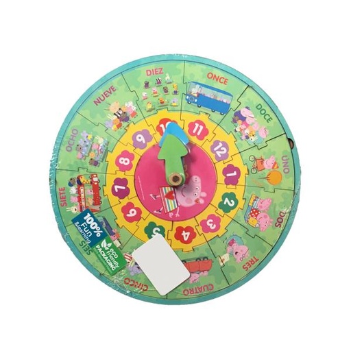 [FC62578] Reloj Rompecabezas Didáctico Peppa Pig 3a+ (COP00034)