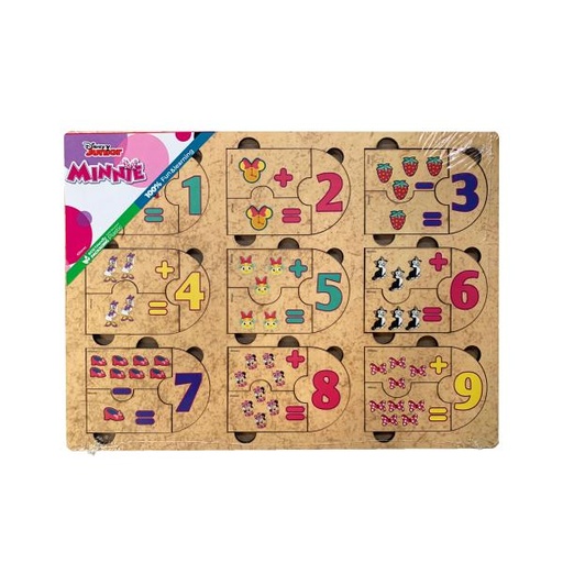 [FC94223] Rompecabezas de Madera Sumas y Restas Minnie Disney Junior (COD000306)