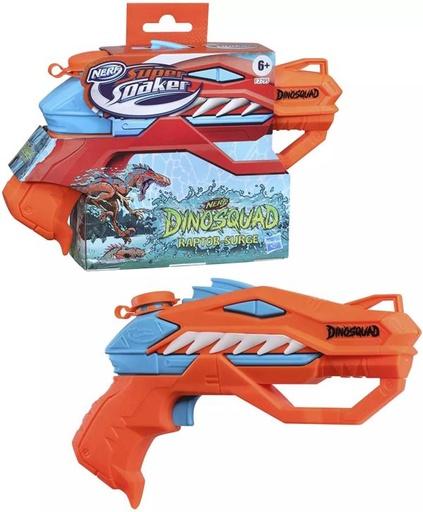 [HBF2795] Lanzador Nerf Súper Soaker DinoSquad RaptorSurge 6a+