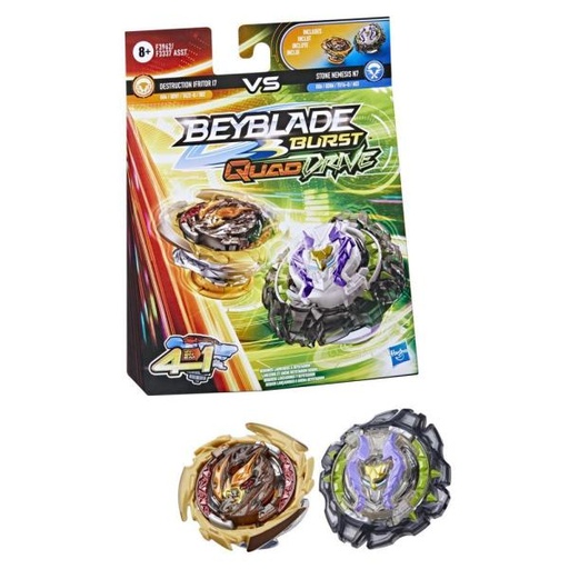 [HBF3337] Trompo Beyblade Burst QuadDrive Set/2 8a+