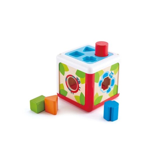 [HIE0507] Cubo de Encajar Figuras Geometricas 12m+