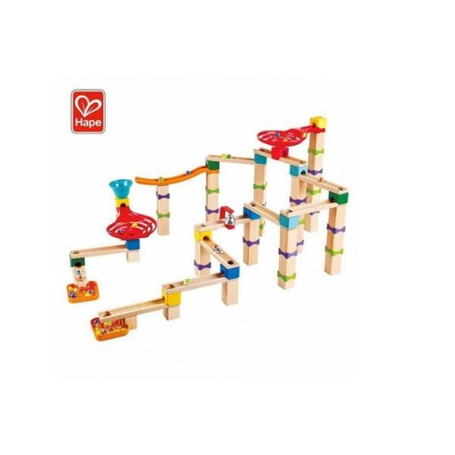 [HIE1100] Pista de Canicas de Madera con Trucos y Giros 3a+