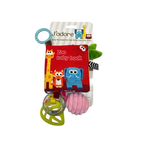 [JD818493] Libro de Lujo con Sonajero y Mordedor 0m+