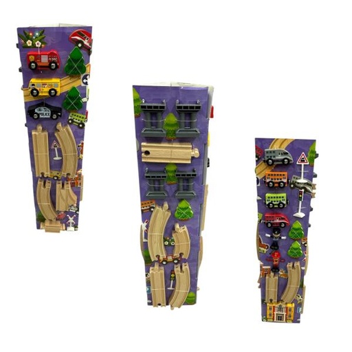 [JD838596] Pista de Tren con Ciudad 70Pzs 3a+