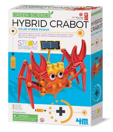 [4M3448] Green Science Cangrejo Híbrido Solar 5a+