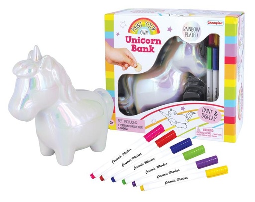 [CMDIY764] Pinta Tu Propia Alcancía de Unicorneo 8a+