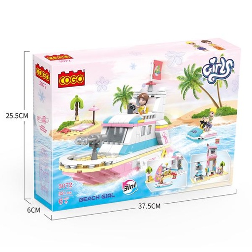 [CO3072] Playa Girl Armable 351pzs 6a+