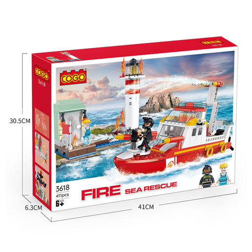 [CO3618] Bloques de Armar Salvamento Marino Armable 411pzs 6a+