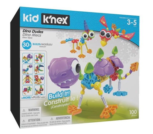 [BFKN85611] Dinosaurios de Construcción K´nex 3en1 100pzs 3a+