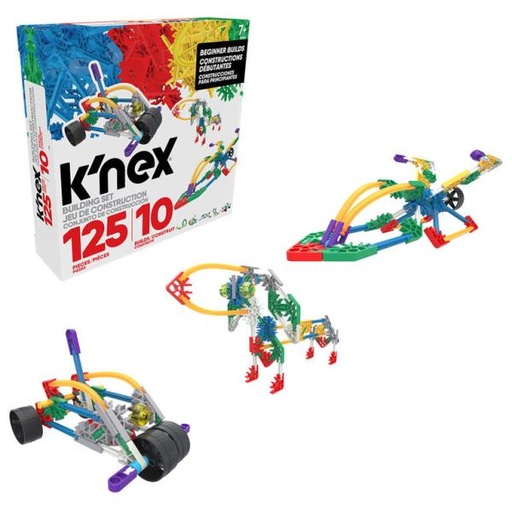 [BFKN80206] Vehiculos de Construcción K'nex 10en1 125pzs 7a+