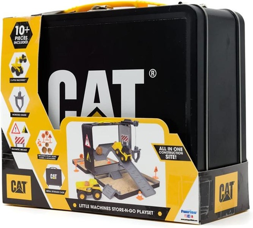 [FR83332] Caja Metálica Cat Portatil con Set de Construcción de 10 pzs 3a+