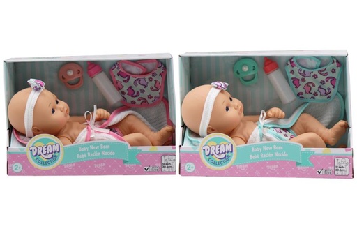 [GIG21412] Bebé Recién Nacido con Accesorios Dream Collection Surtido de 2( Se venden por separado) 30cm 2a+