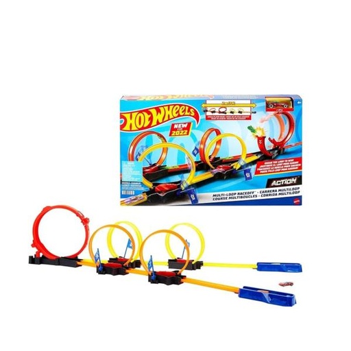 [MTHDR83] Hot Wheels Action Pista Carrera Multiloop 4a+